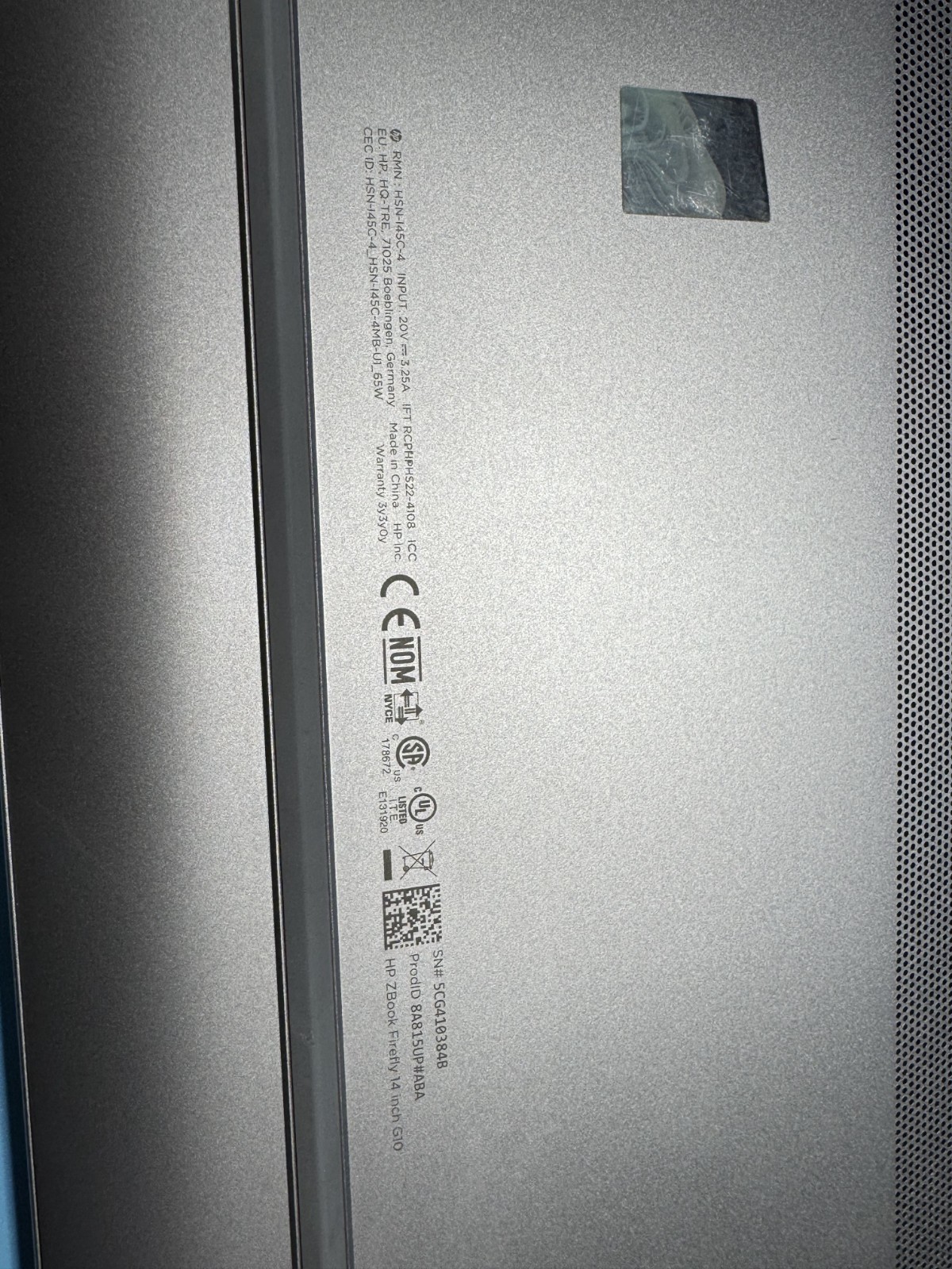 *READ* HP ZBook Firefly 14 G10 14″ WUXGA Intel i5-1350P NO RAM NO SSD