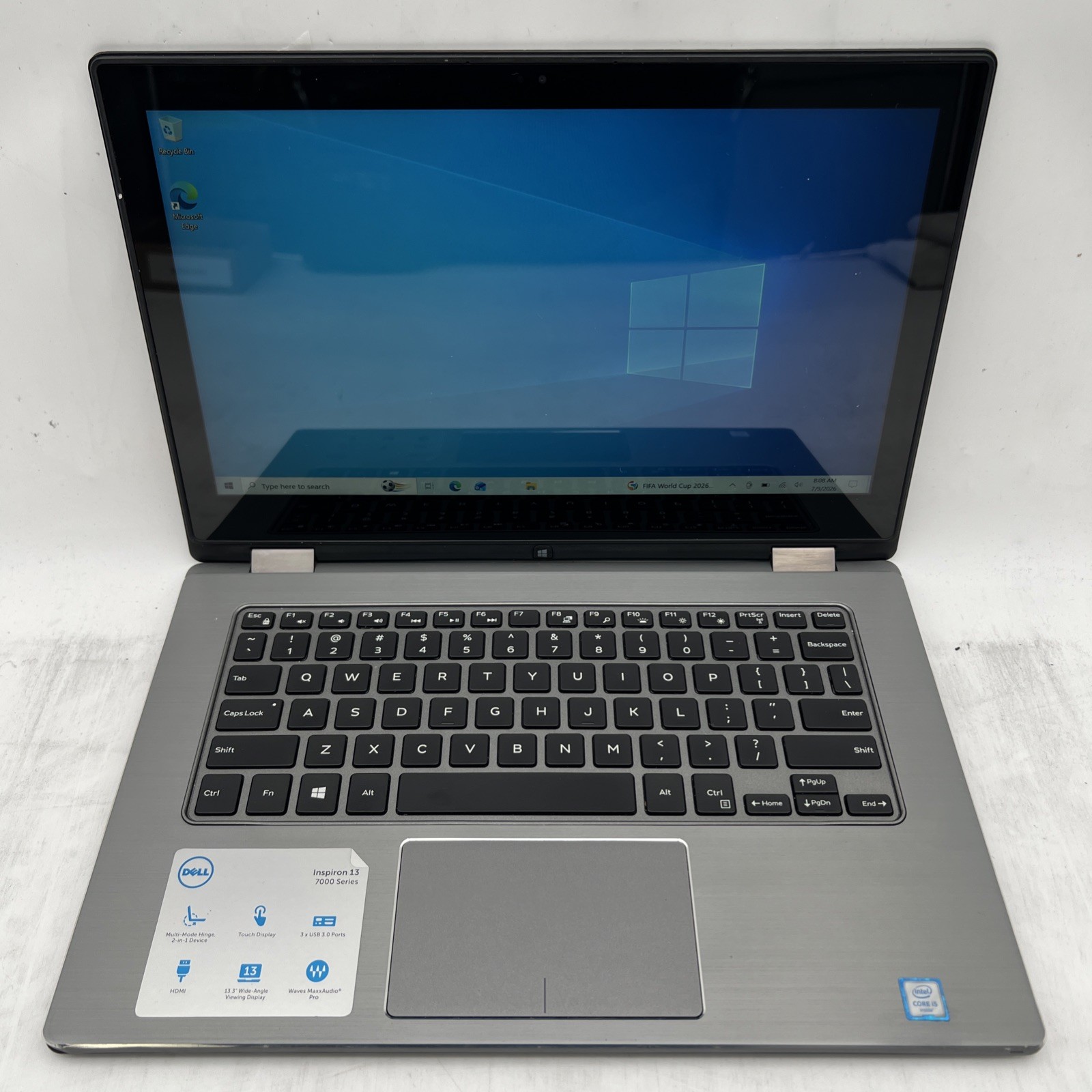 Dell Inspiron 13-7353 Touch i5 6200U 2.3GHz 8GB RAM 128GB SATA/SSD Win10P