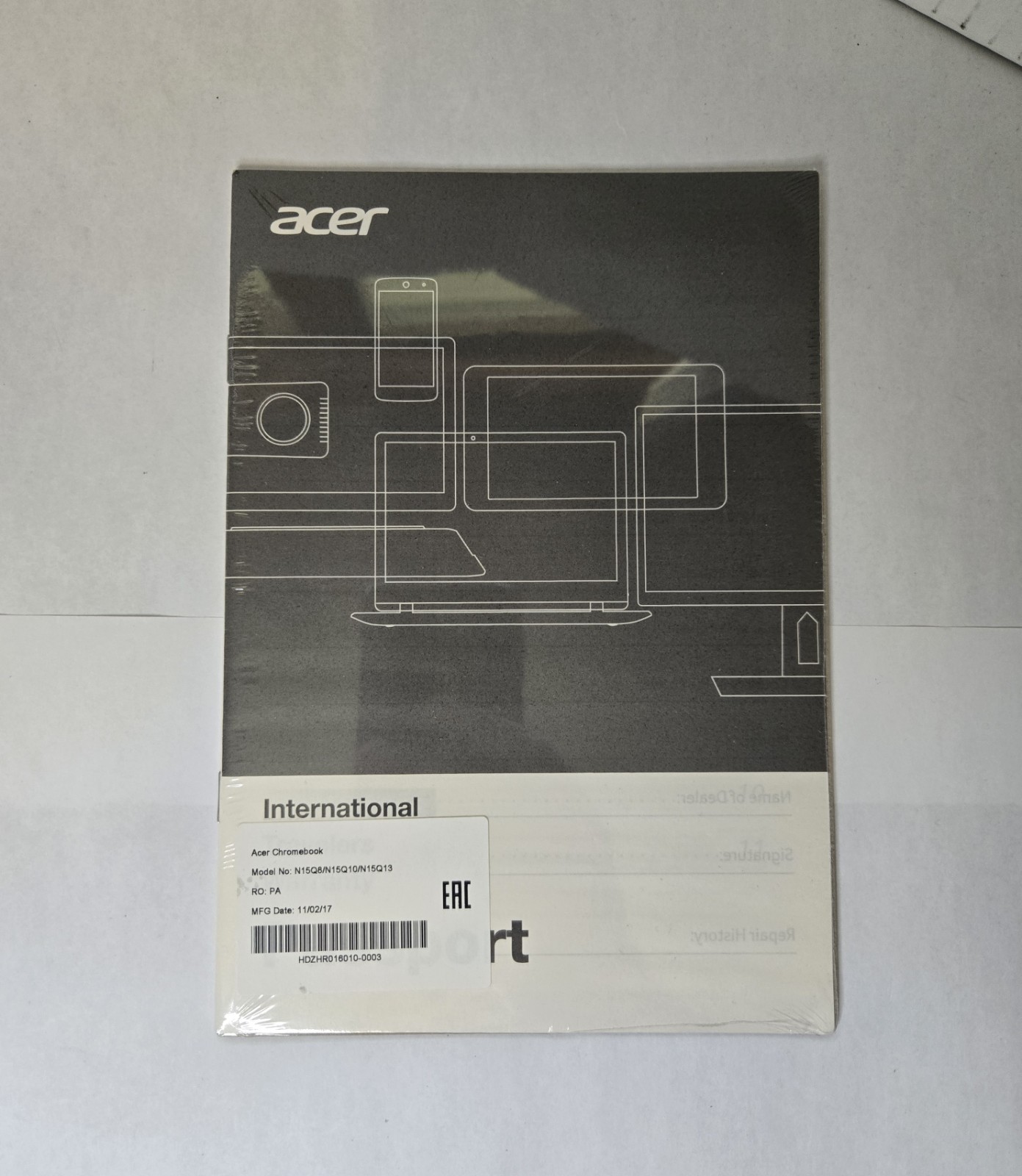 Acer Chromebook N15Q8 11.6″ Touchscreen 2-in-1 Laptop, White, w/ Charger