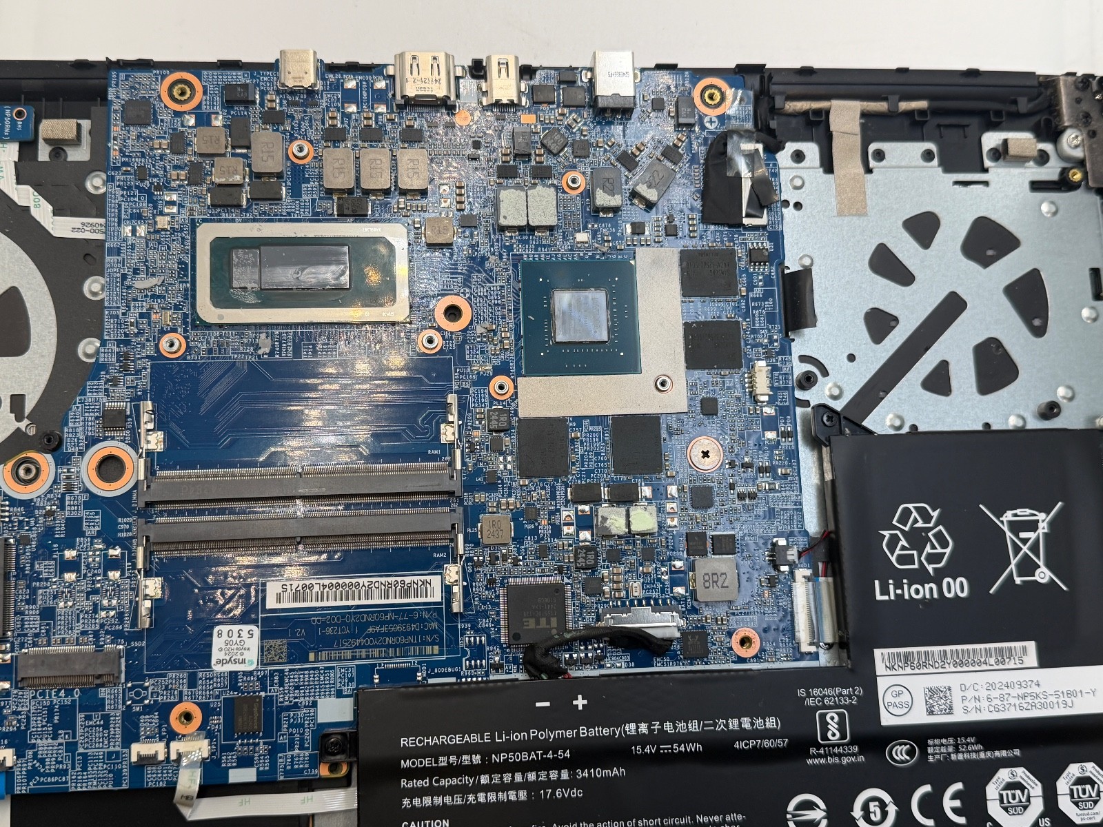 GIGABYTE RC56 | INTEL CORE I7-13620H | power dead / good lcd / PARTS REPAIR