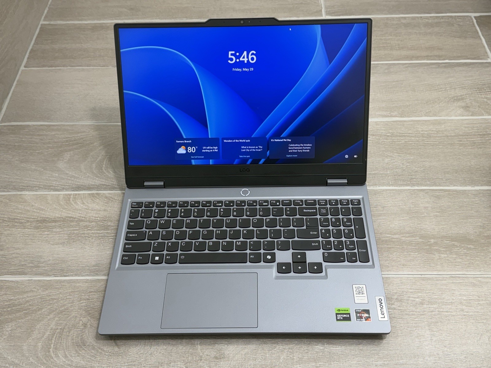 Lenovo LOQ 15ARP9 15.6″ Ryzen 7 7435HS GeForce RT 4060 16GB RAM 512GB NVMe SSD
