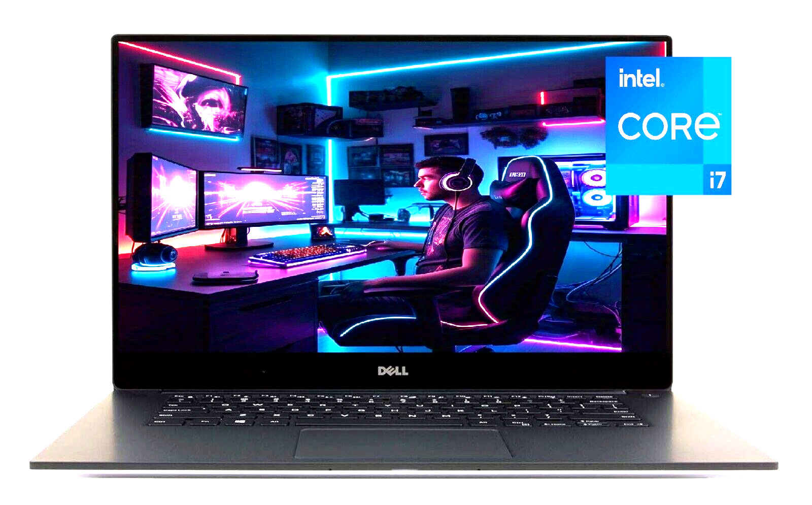 15.6″ FHD DELL Gaming Laptop PC: Intel i7 Quad Core! 32GB RAM ~ 1TB NVME SSD!
