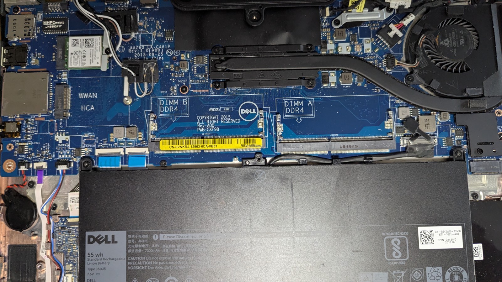 Dell Latitude E7470 i7-6600U 2.60GHz No Ram No SSD Service Tag: 71NYVD2