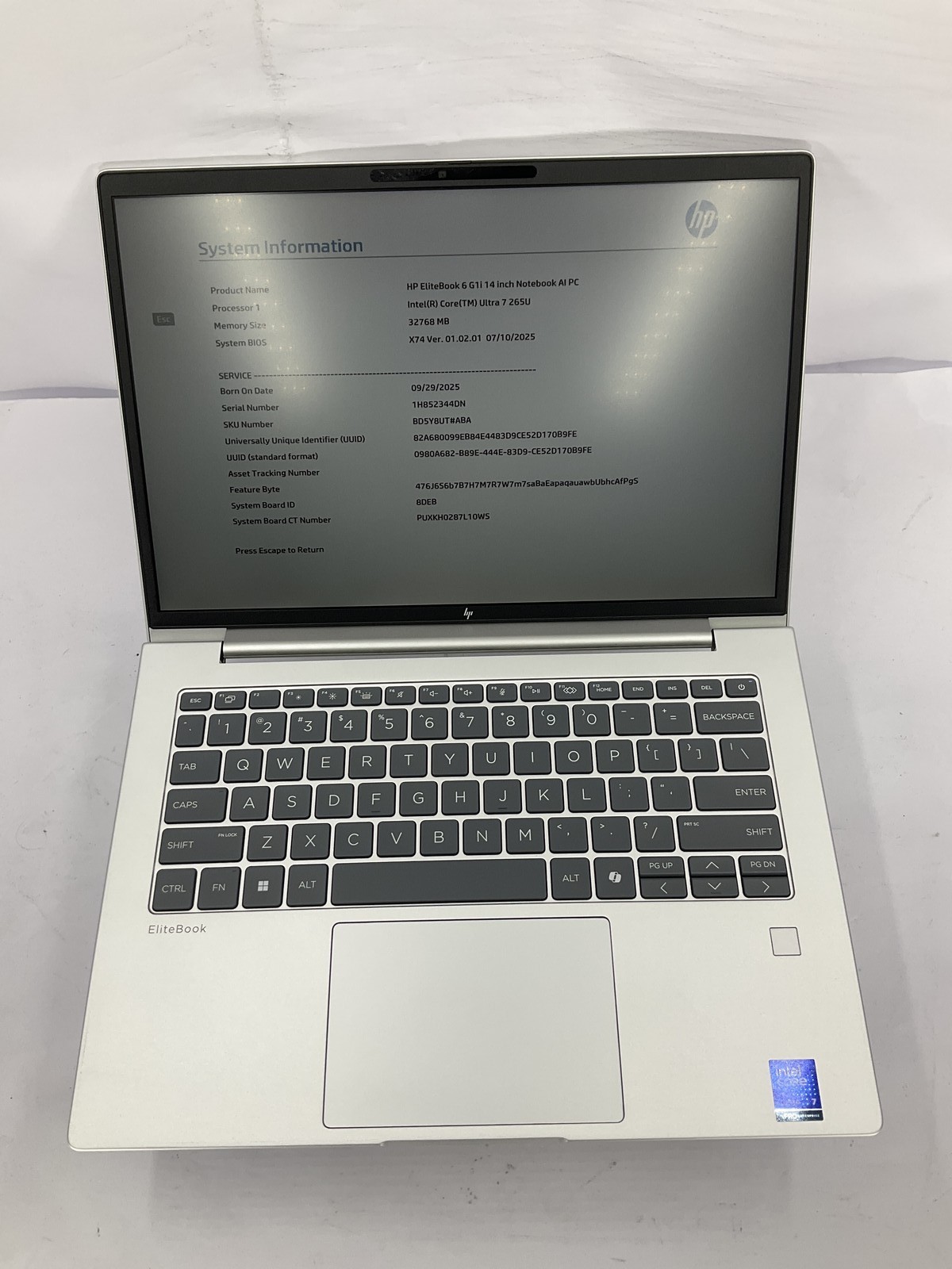 HP EliteBook 6 G1i 14″ Touch Core Ultra 7 265U 256GB 32GB A Win 11 Pro