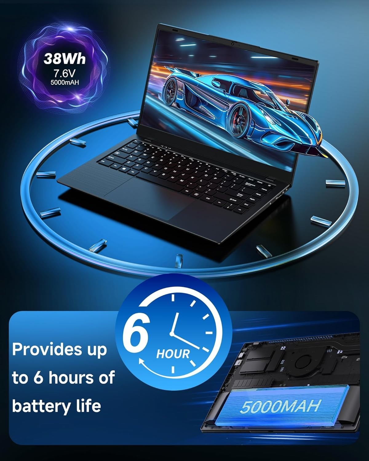 14-Inch Laptop with 16GB RAM & 512GB SSD – Lightweight Productivity for Students