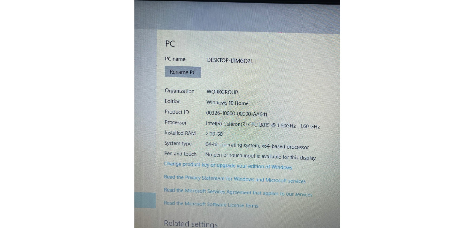 ASUS X44H Intel Celeron B815 1.60GHz RAM: 2GB DDR3 Storage: 320GB