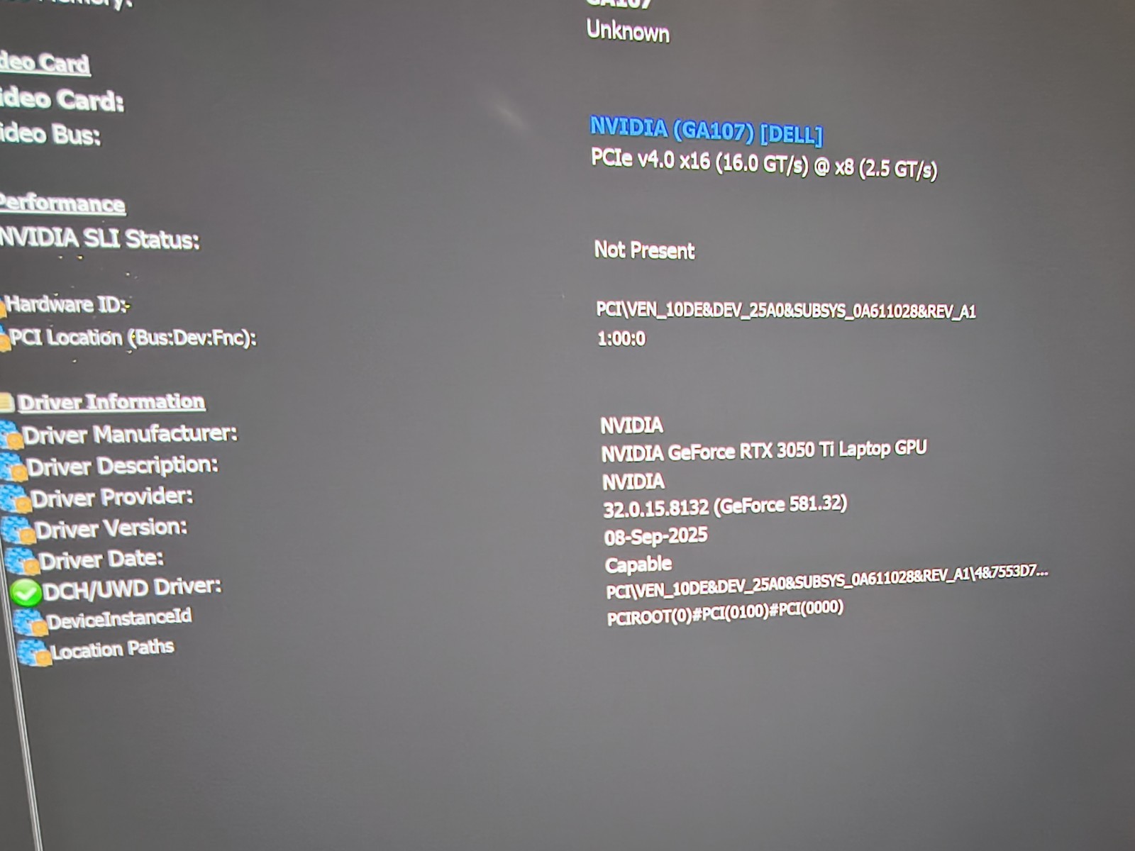 Dell XPS 15 9510 FHD 2.50GHz i9-11900H 32GB 512gb SSD RTX 3050 Ti