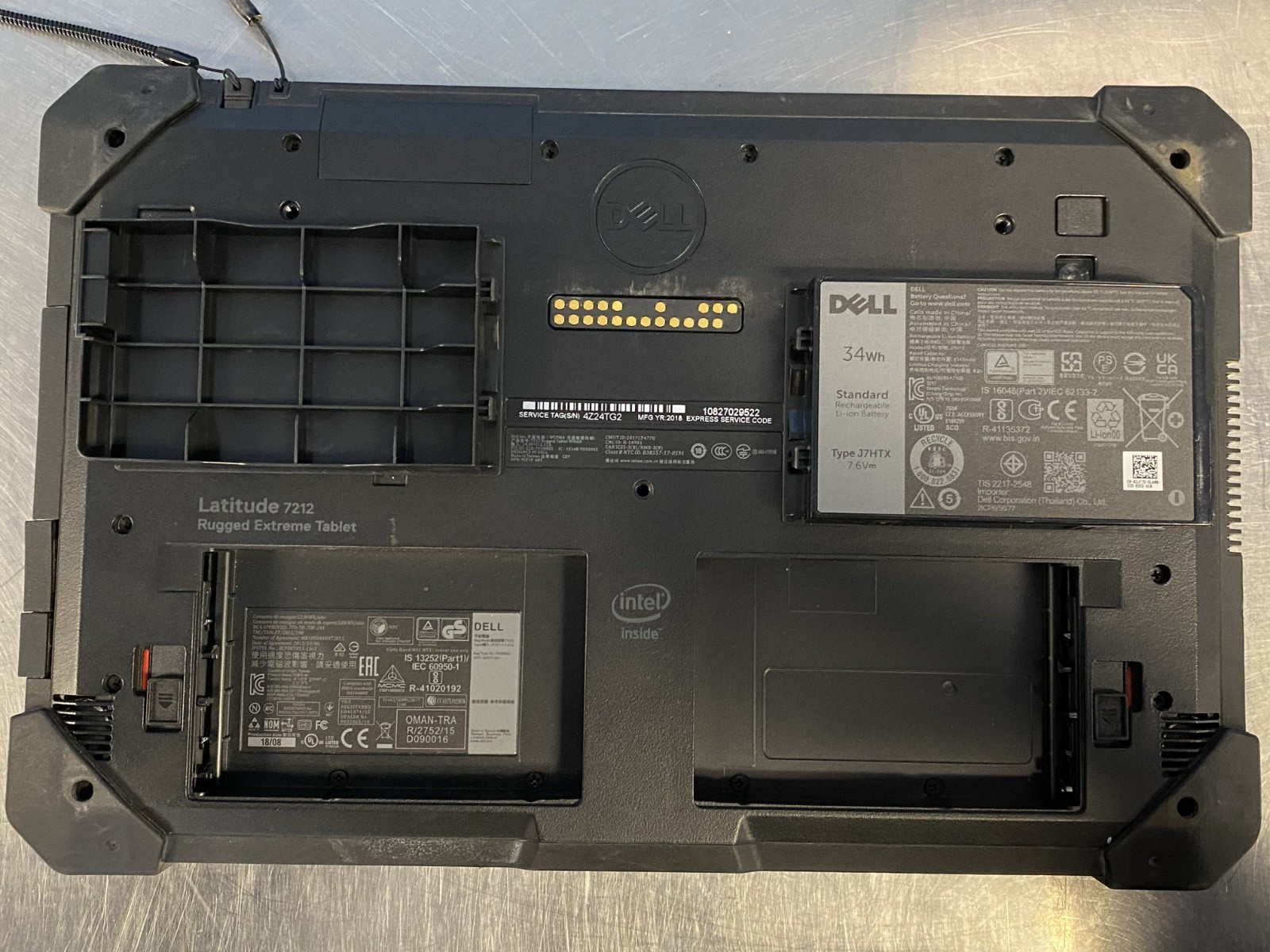 Dell Latitude 7212 Rugged Extreme Tablet i7-7600U 16GB RAM NO SSD Lot of 2