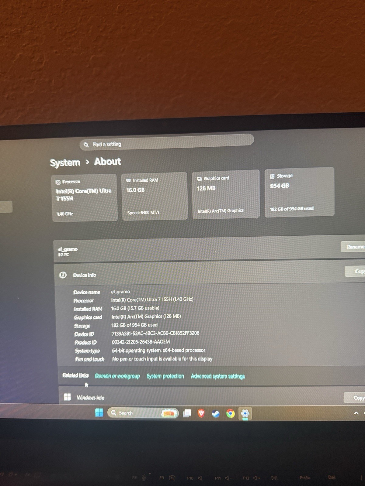 LG gram 15 15.6″ Intel Core Ultra 7 155H 16GB RAM 1TB SSD Win11 Black