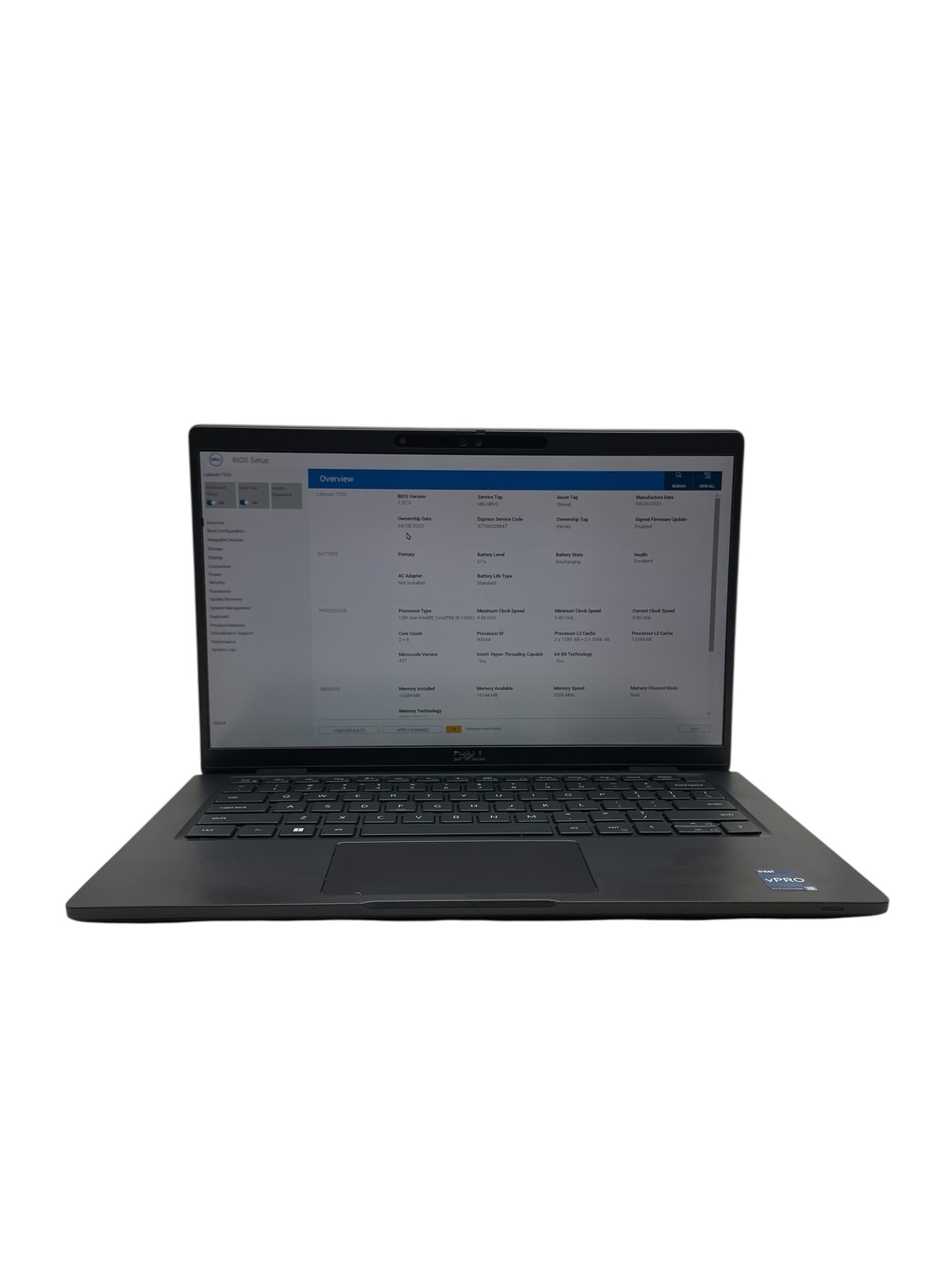 Dell Latitude 7330 13″- i5-1245U – 16GB RAM – 512GB SSD – Grade D