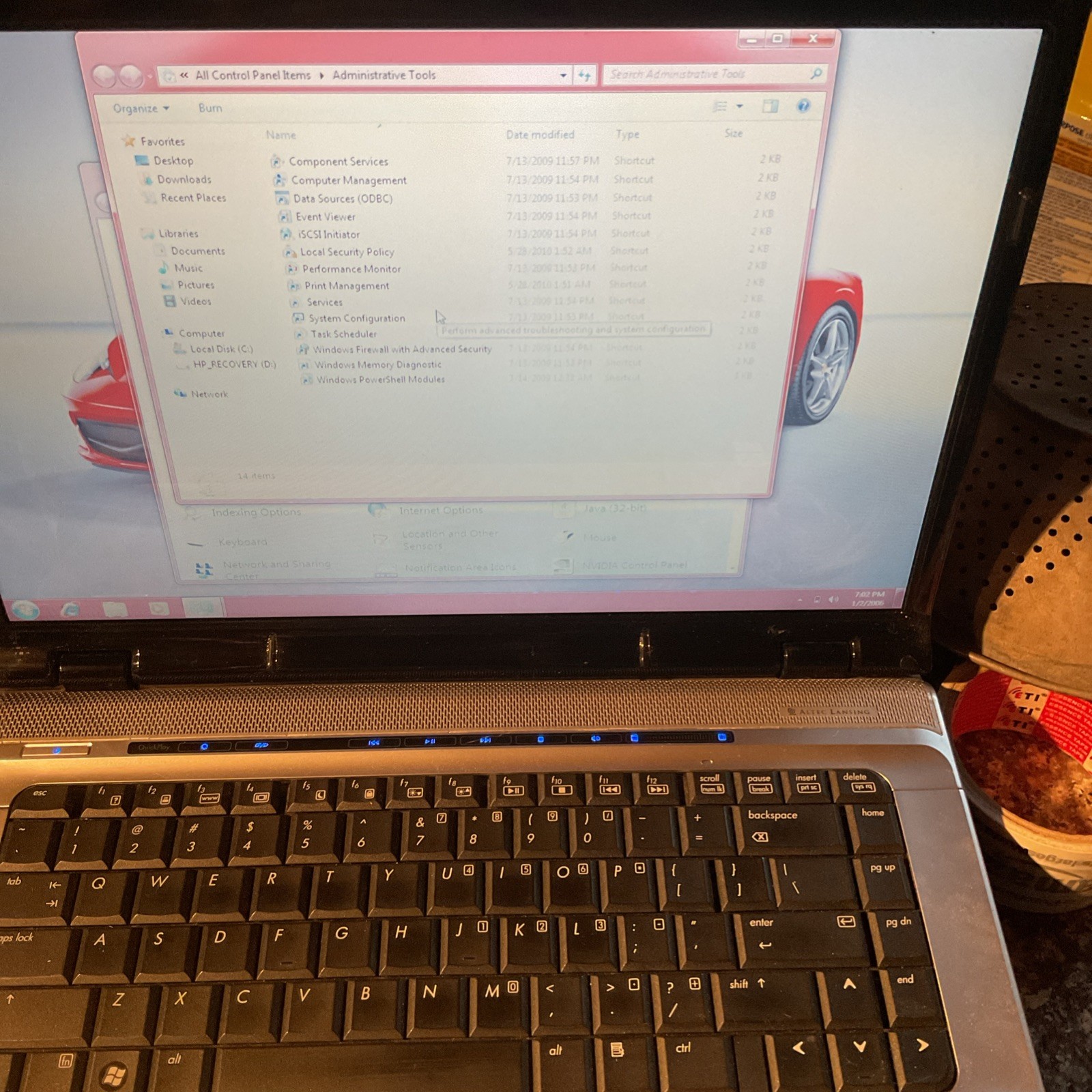 HP Pavilion DV6000 Laptop Computer Powers On Good Battery / Screen As Is READ