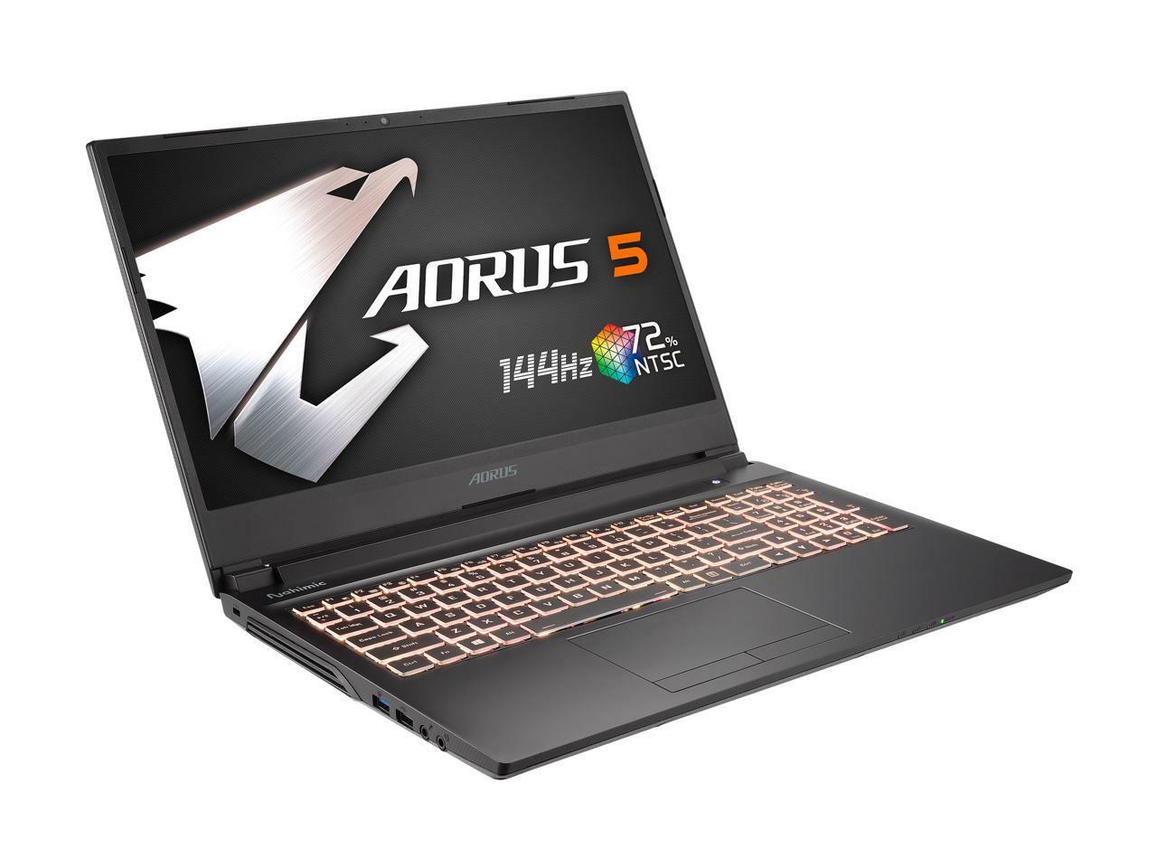 Aorus 5 SB-7US1130SH 15.6″ 144 Hz IPS Intel Core i7 10th Gen 10750H (2.60 GHz) N