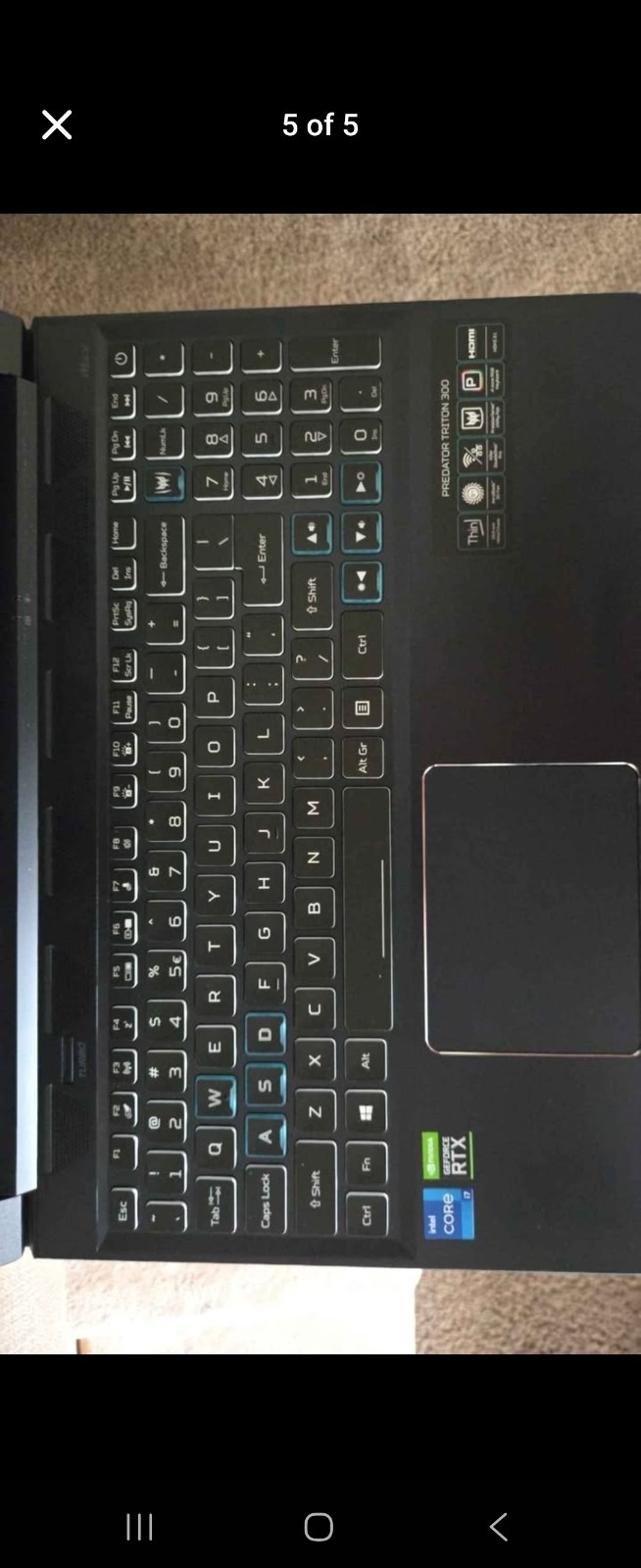 Acer Predator Helios 300 15.6″ (512GB SSD, Intel i7-9750H, 2.60GHz, 16GB RAM,…