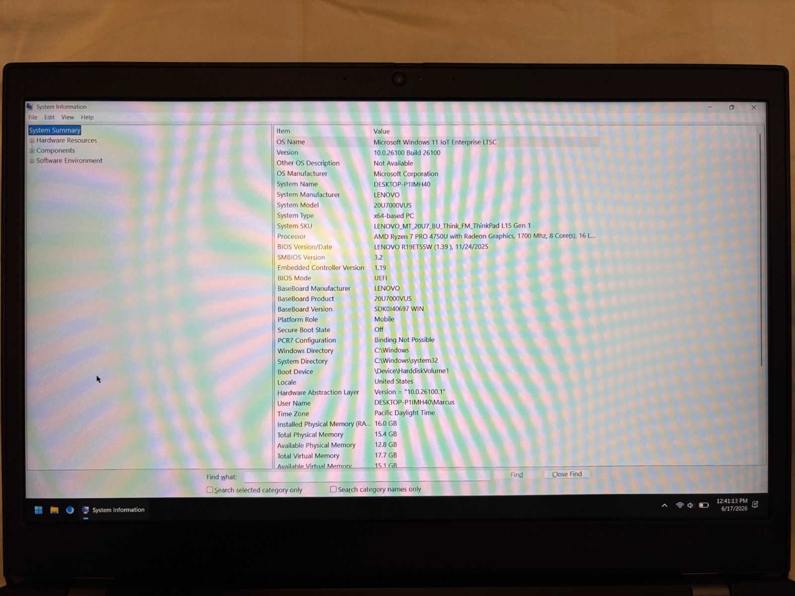 Lenovo ThinkPad L15 1st Gen 15.6″ 256GB SSD, AMD Ryzen 5 Pro 4000 Series, 4.00