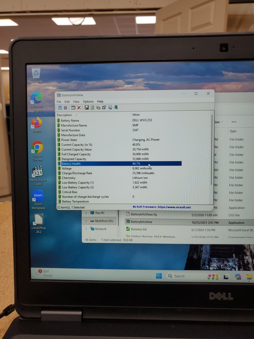 Dell Latitude E5550 500GB SSD, i5-5300U 2.2GHz, 8GB Ram) Laptop 050526-1