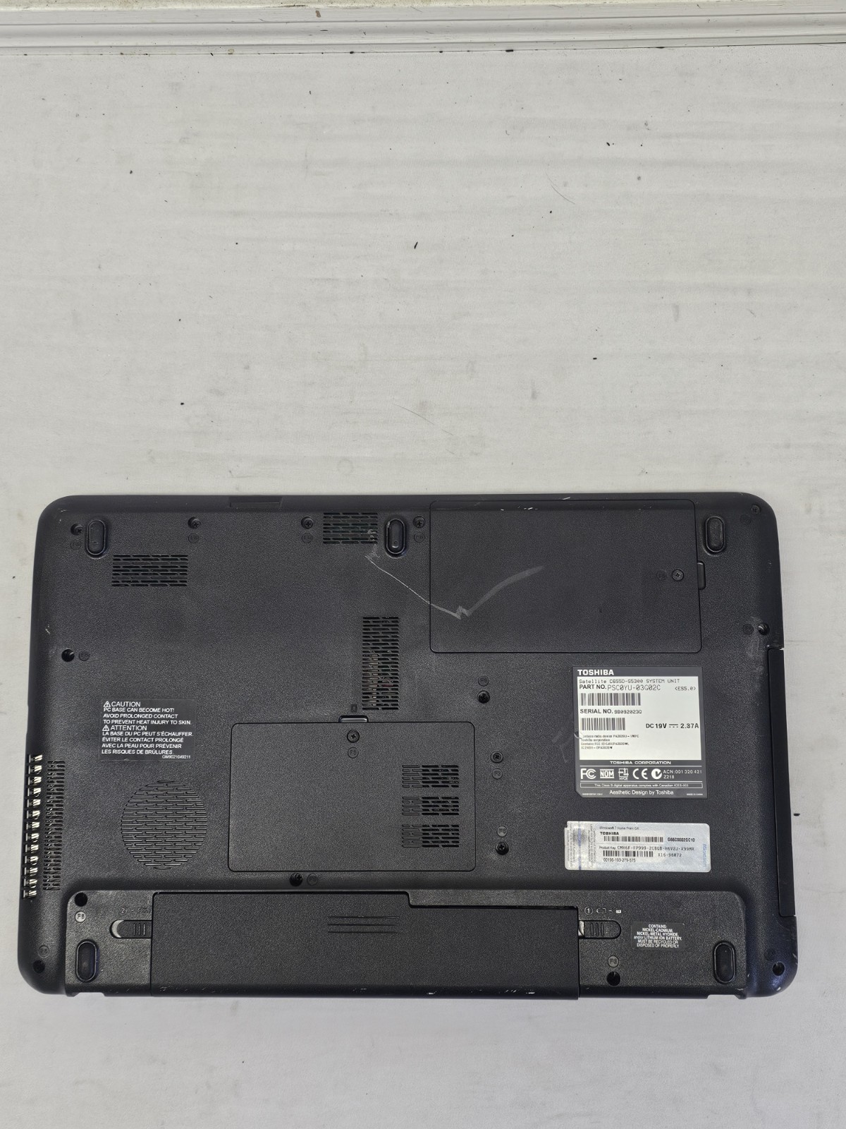 Toshiba Satellite C655D Laptop – AMD E-300 – 4GB RAM – 320GB HDD RUNS SLOW READ