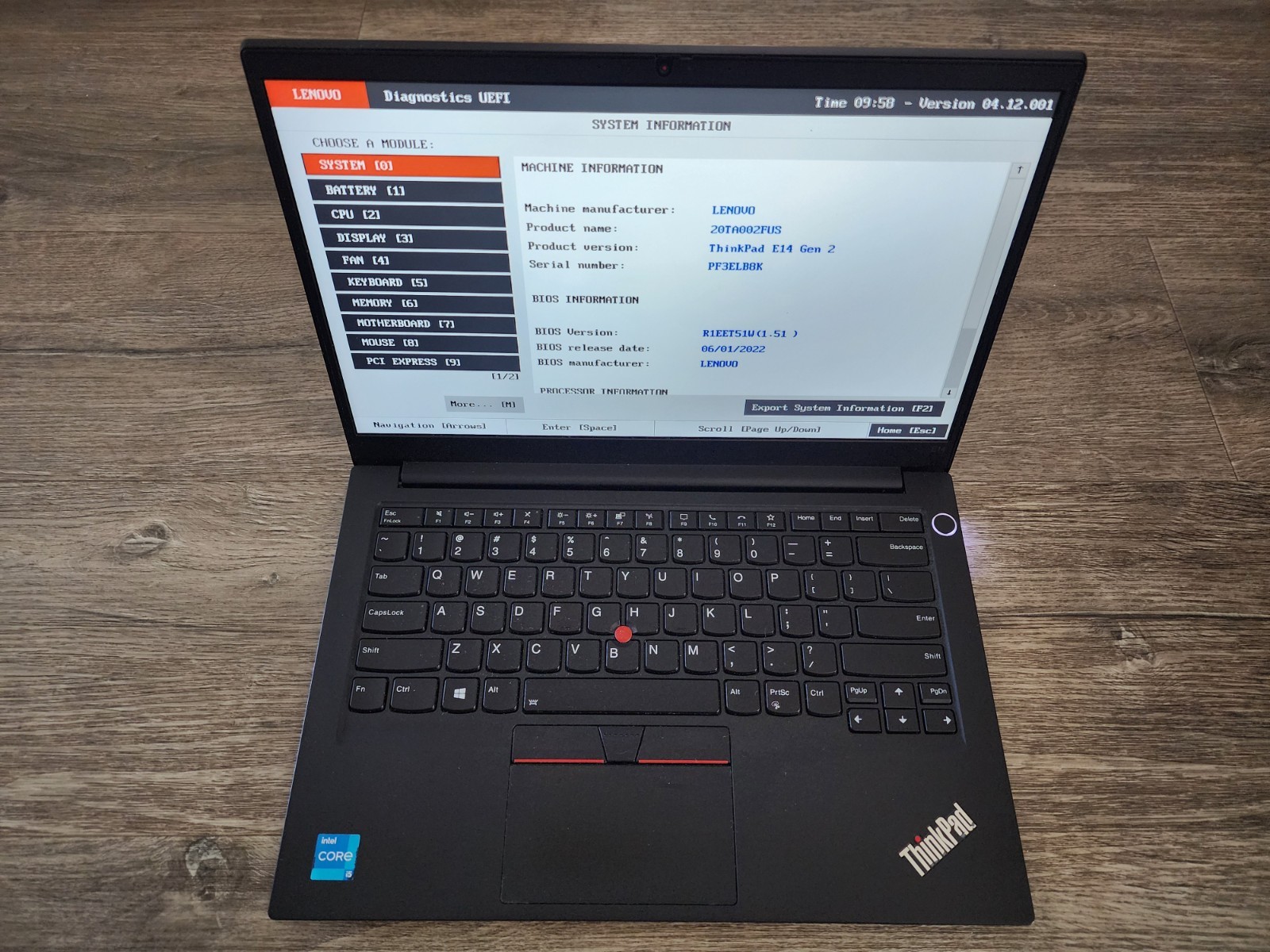 LENOVO ThinkPad E14 GEN 2 LAPTOP/NOTEBOOK PC INTEL CORE i5-1135G7 CPU + BATTERY