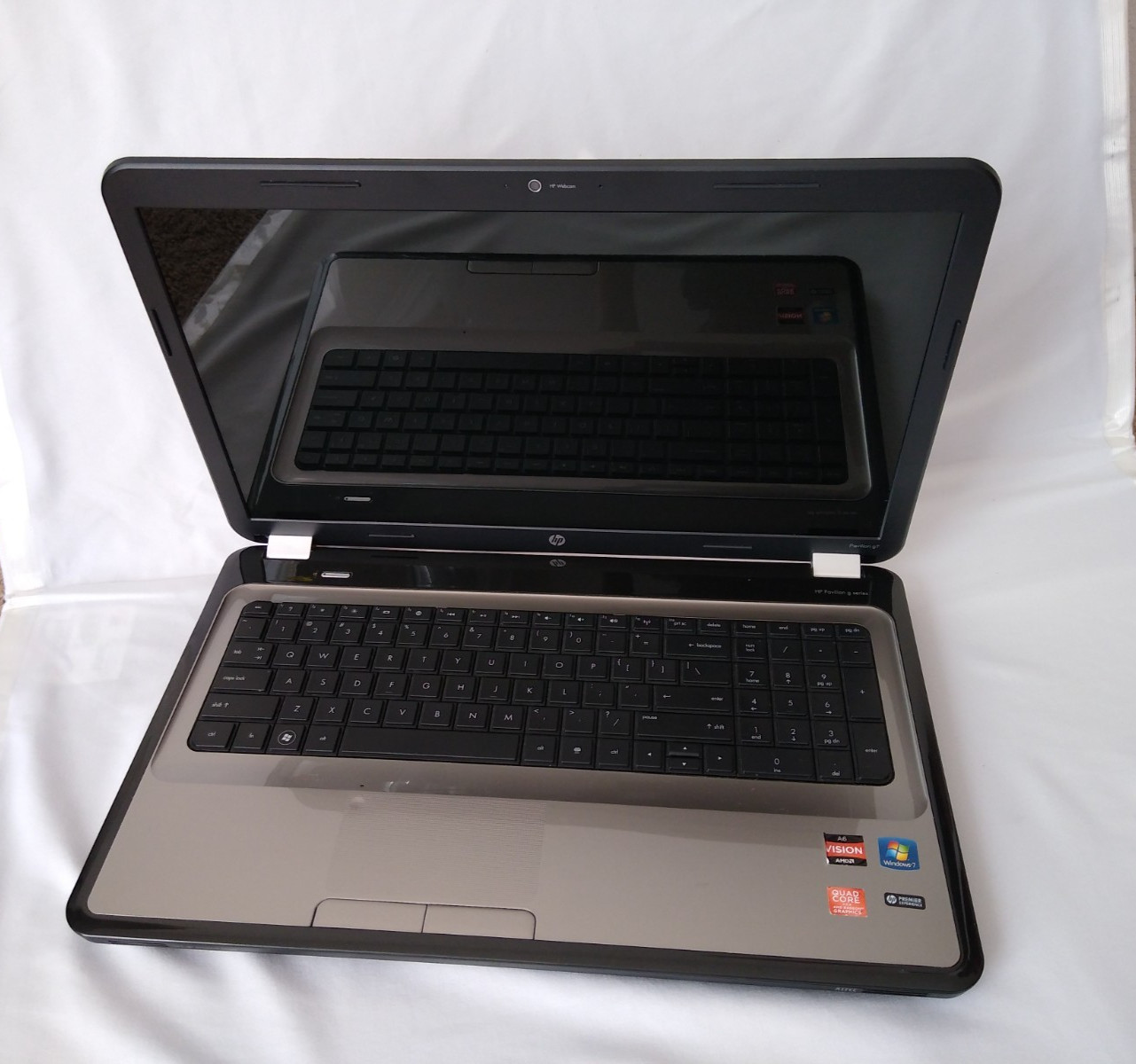 HP Pavilion G7 Notebook Laptop Windows 7 Home Premium AMD 4Core 1.5GHz 4GB RAM