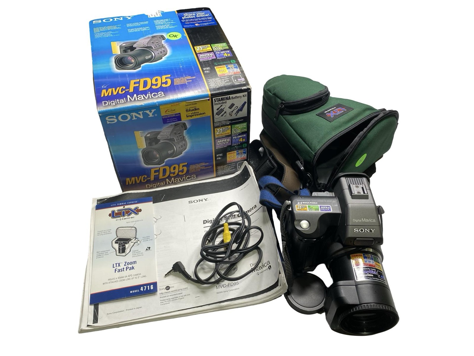 Sony MVC-FD95 Digital Mavica Camera Grade C In Box Battery Inc No adaptor