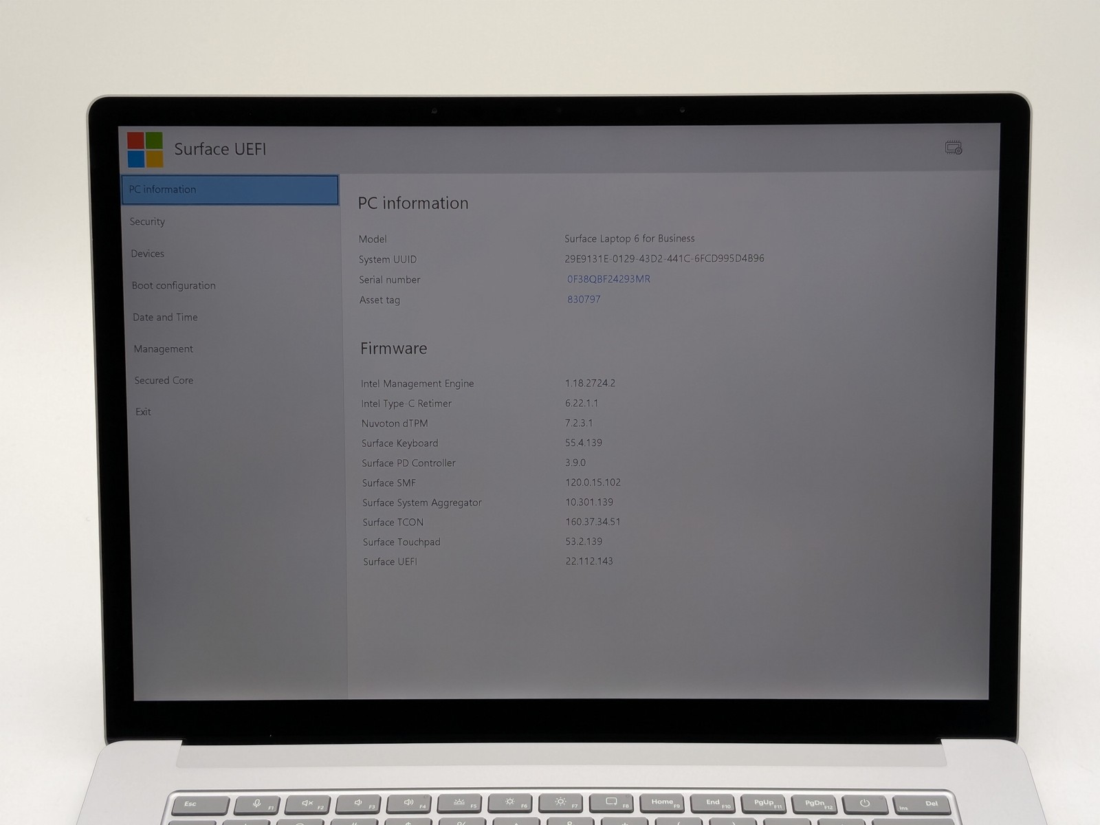 Surface Laptop 6 for Business 15″ Touch ULTRA 7 165H 512GB 16GB W11P Backlit