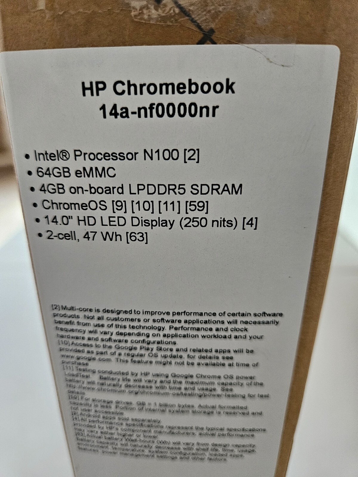 HP Chromebook laptop 14a-nf0000nr (9P988UA) Intel N-series 4 GB 64 GB
