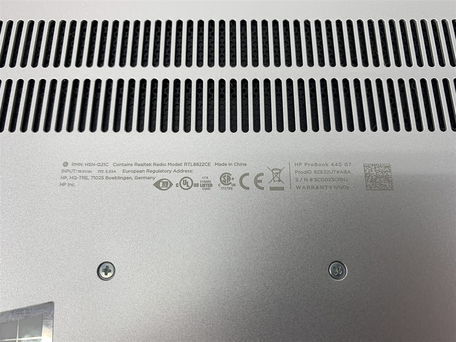 HP ProBook 440 G7 Intel i5-10210U 1.60GHz 16GB RAM 256GB NVMe Win 11 Pro 14″