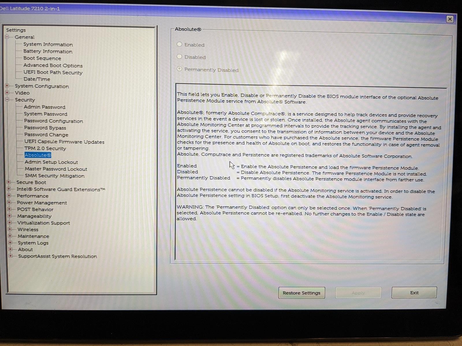 DELL LATITUDE 7210 2-IN-1 i5-10310U @ 1.70GHz, 8GB RAM, NO HDD/OS