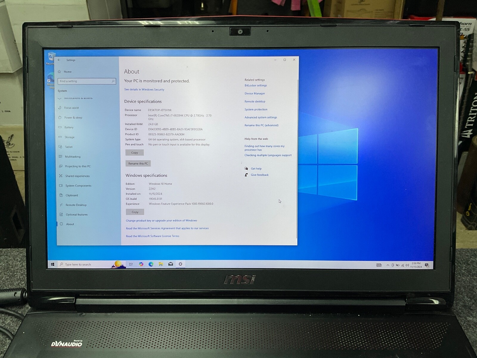 MSI GT72S 6QE Dominator Pro G