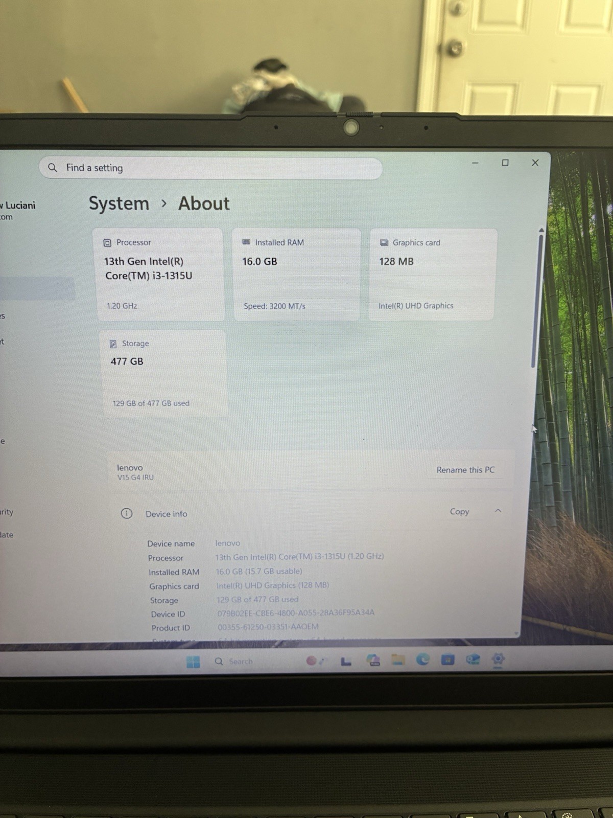 Lenovo V15 G4 15.6″ FHD i3-1315U 16GB RAM 512GB SSD Win11 Laptop Never Setup!