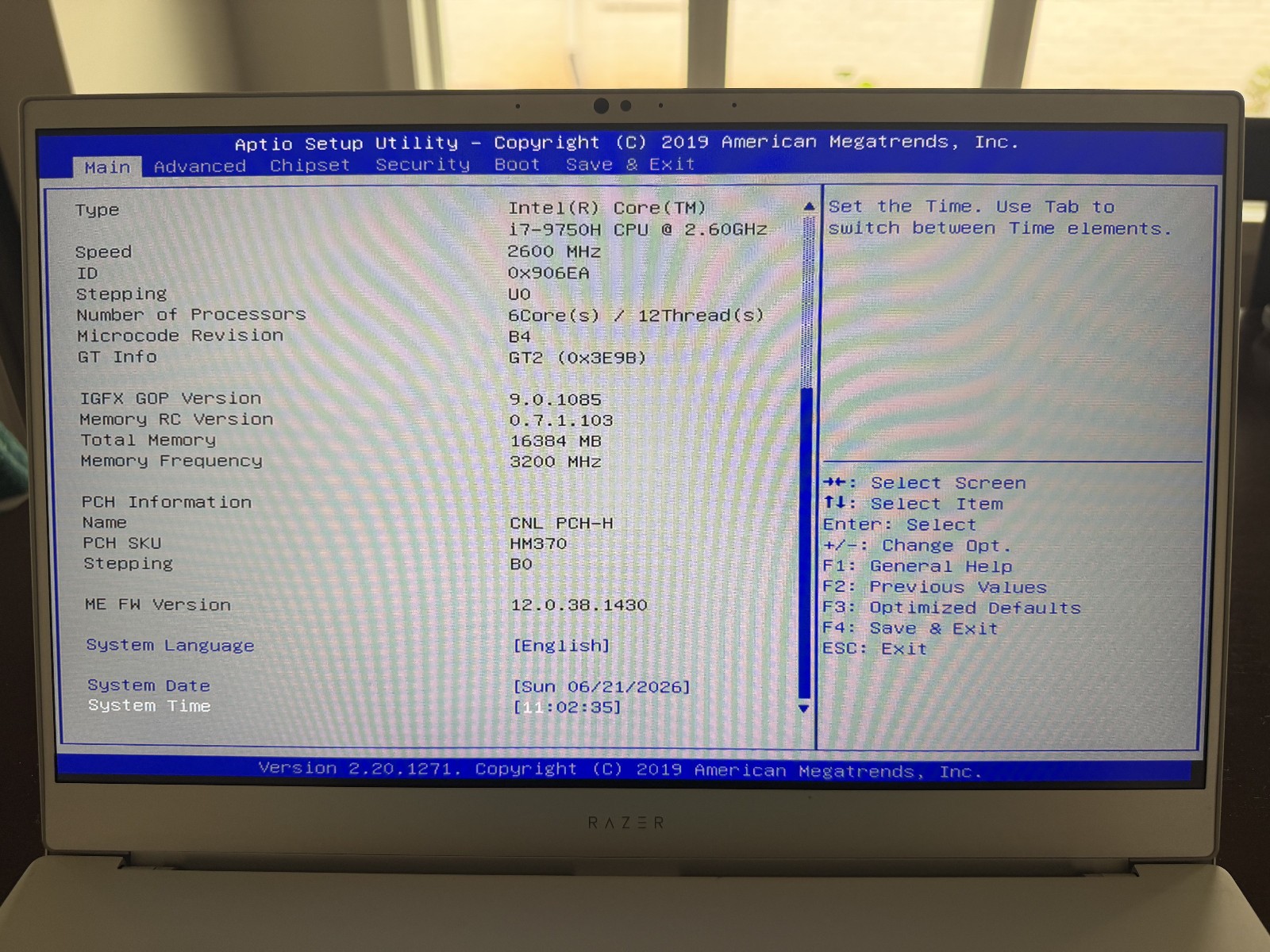 Razor Blade 15 Advanced Core i7 9750H 15.6in. Gaming Laptop PARTS ONLY