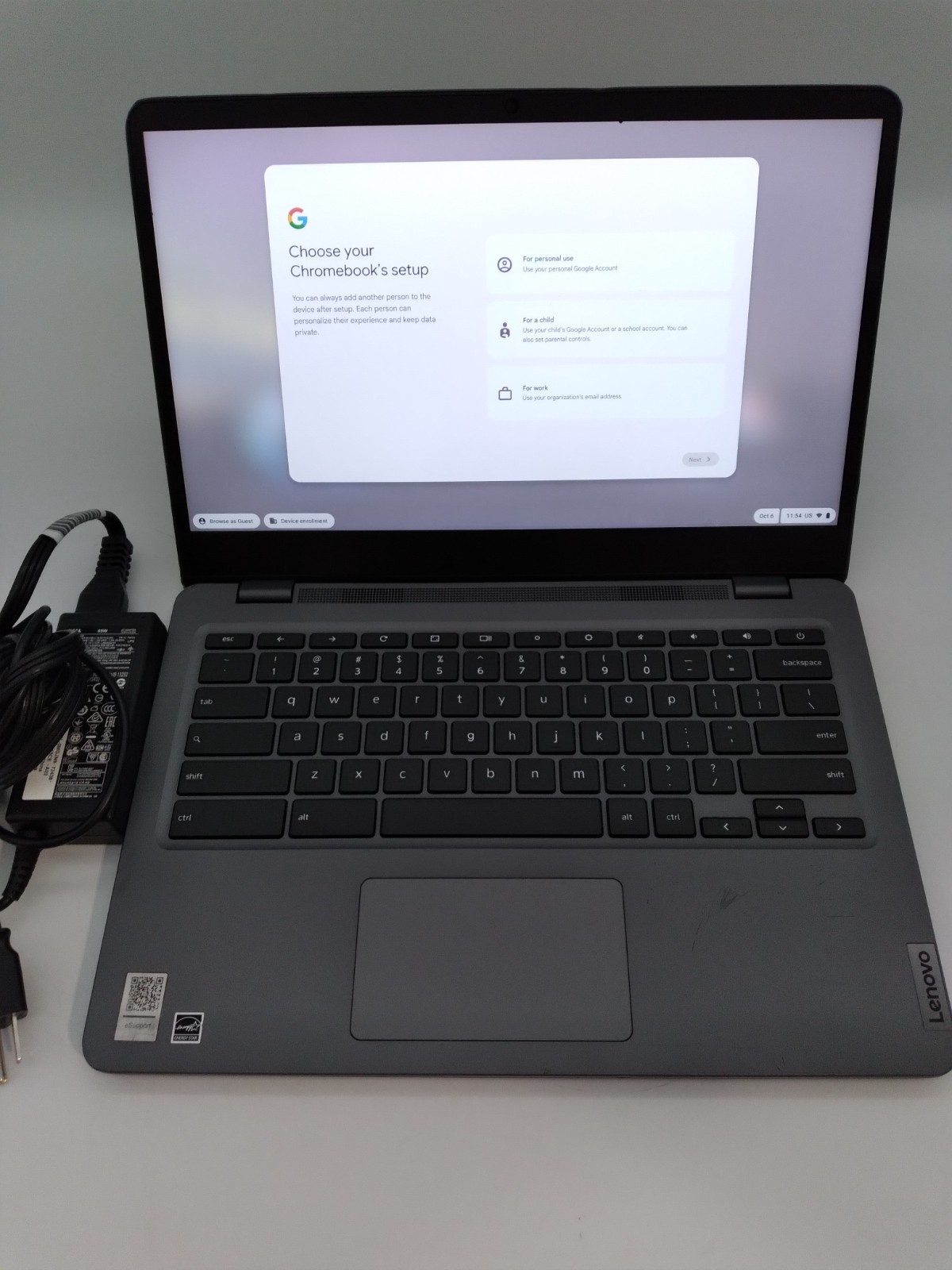 Lenovo 14e Chromebook Gen 2 14″ Touchscreen AMD 3015Ce, 4GB RAM, 32GB EMMC