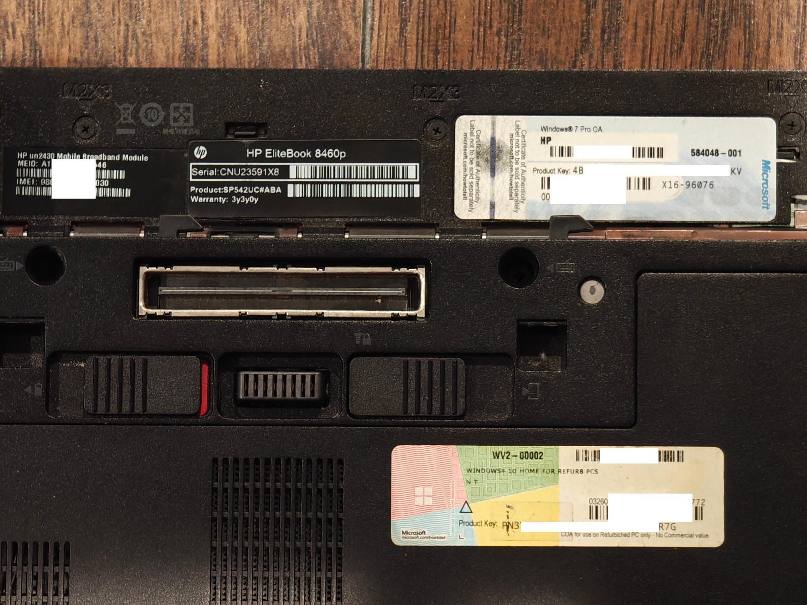 HP EliteBook 8460p 14″ Laptop Parts (No CPU RAM HDD Battery Charger Fan WiFi)