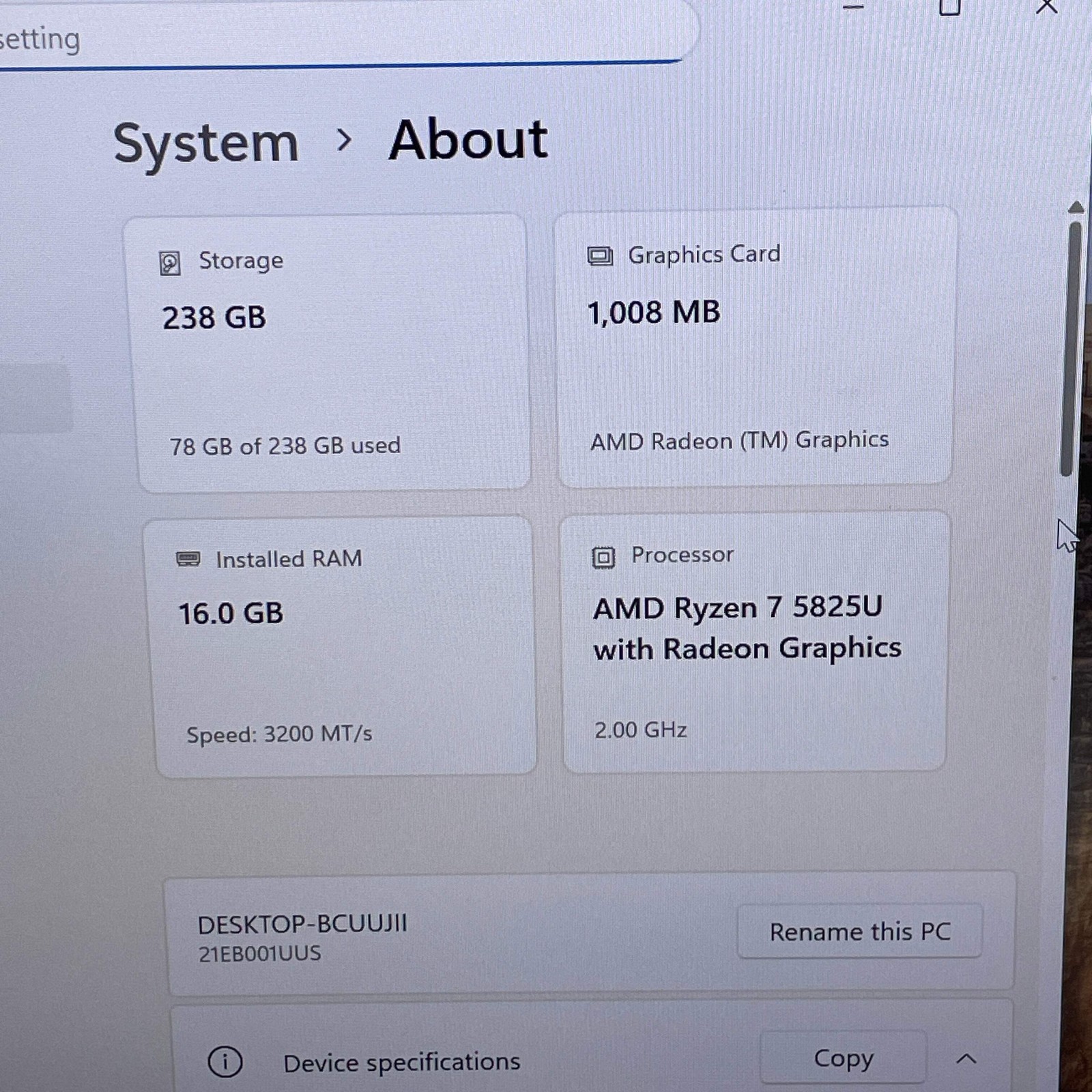 Broken Lenovo ThinkPad E14 Gen 4 14″ Ryzen 5 5625U 2.00 16GB RAM 500GB SSD /Chip