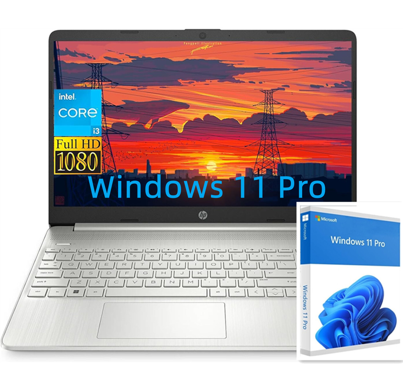 HP Business Laptop Computer 15.6″ FHD Intel Core i3 Up to 64GB RAM Win 11 Pro