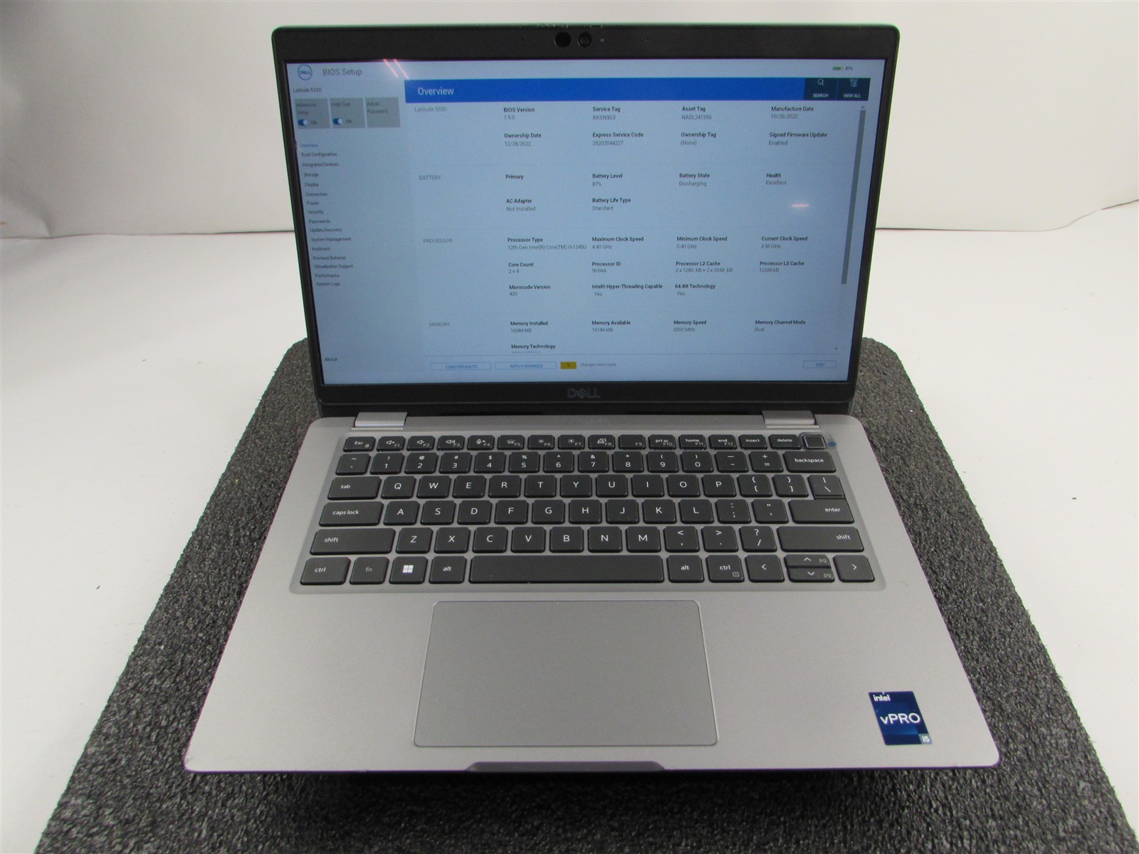 DELL LATITUDE 5330 FHD TOUCHSCREEN I5-1245U 10 CORE 512GB SSD 16GB RAM NO O.S