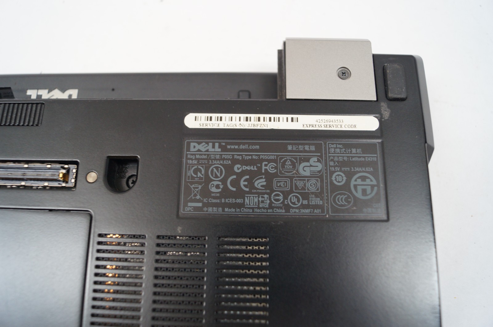 LOT (2) Dell E4300 & E4310 Latitude Laptops Will Not Power On READ PoR B142