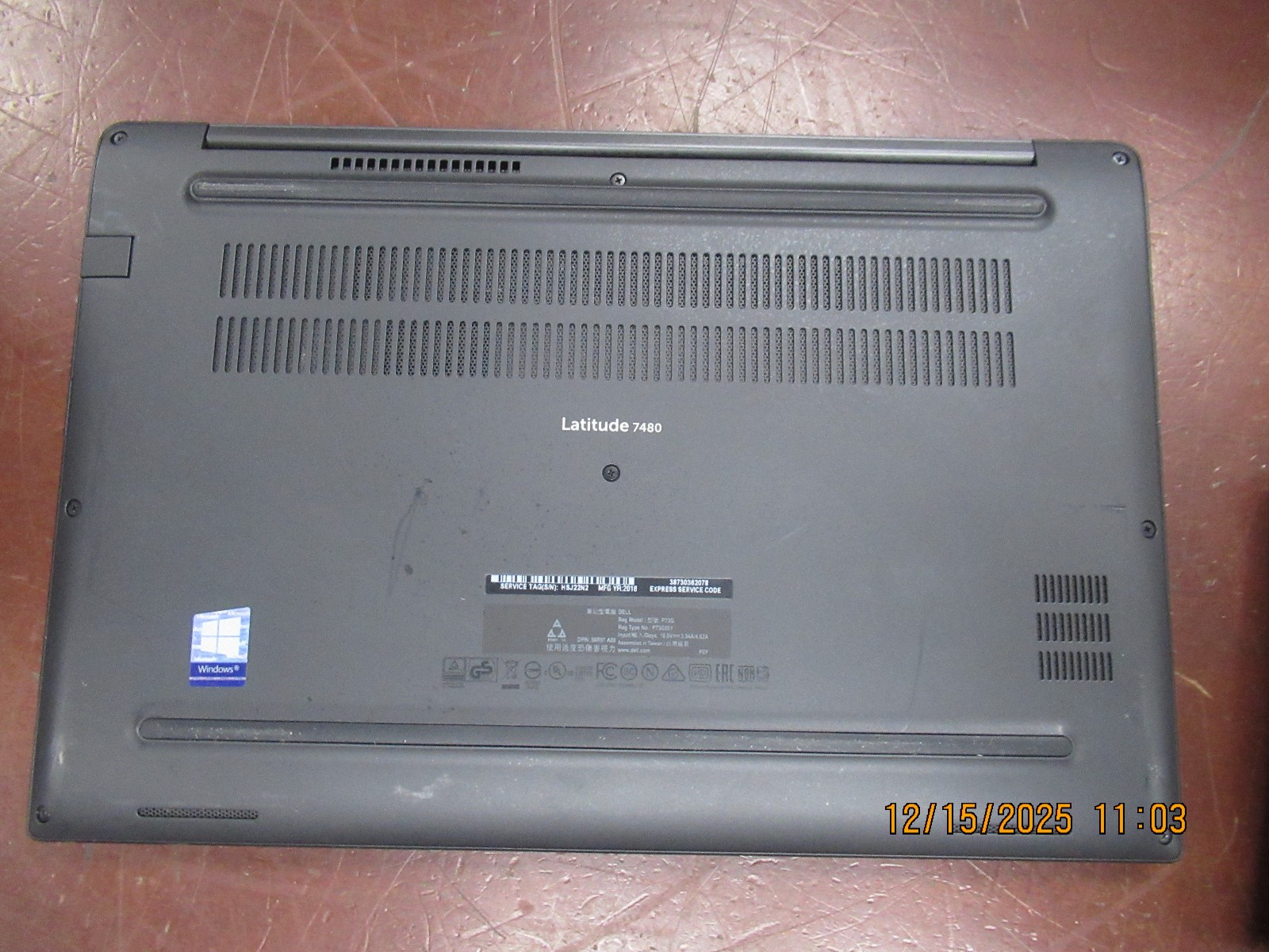 DELL LATITUDE 7480 i5 7300U 2.60GHz 16GB 256GB SSD Linux Laptop+AC [Bad Battery