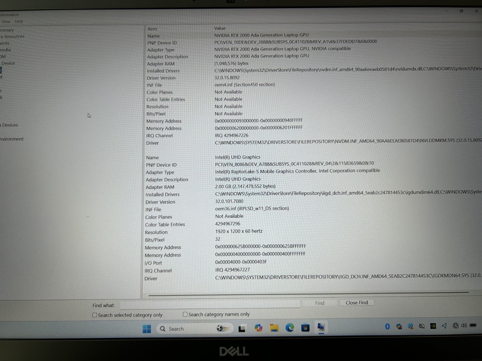 LAPTOP Dell Precision 7680 16″ Core i7-13850HX 16GB RAM 1TB SSD RTX 2000 Win 11