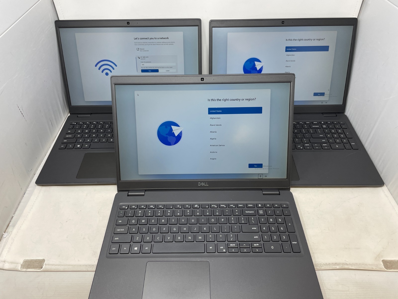 FOR REPAIR: 3 Dell Latitude 3510 i5-10210U 8GB RAM 256GB NVMe SSD No OS License