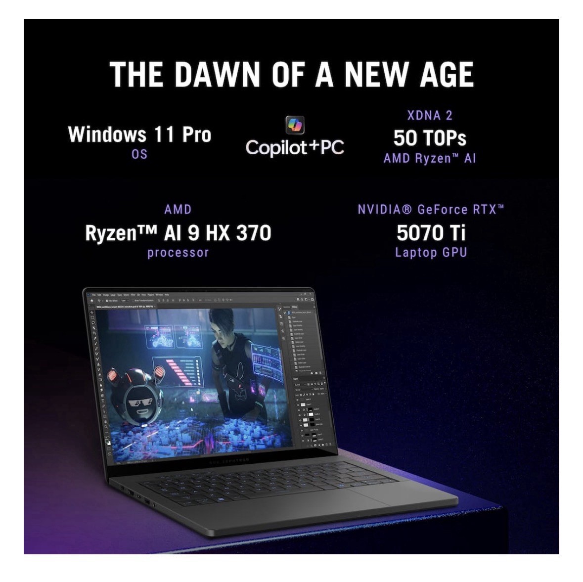 ASUS ROG Zephyrus G14 9-HX Ryzen AI 370 OLED 2TB SSD 32GB RAM
