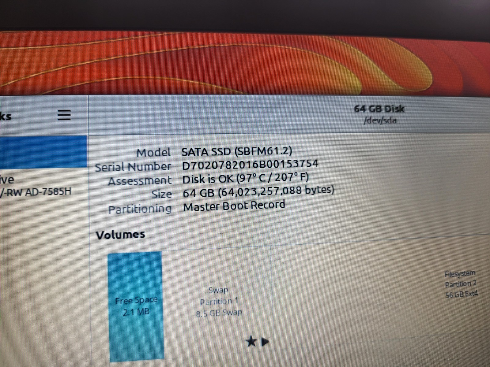 Dell Latitude E5410 / Intel i5 M520 / 8GB RAM / 64GB SSD