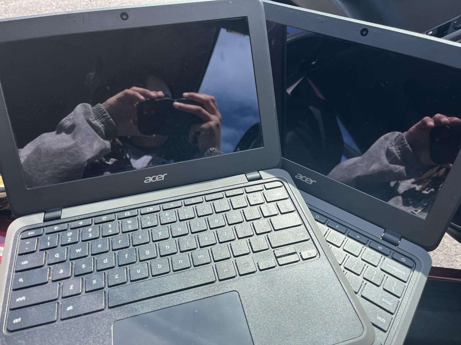 2 Touchscreen Chromebooks (Factory Reset) Had for 4+years Old