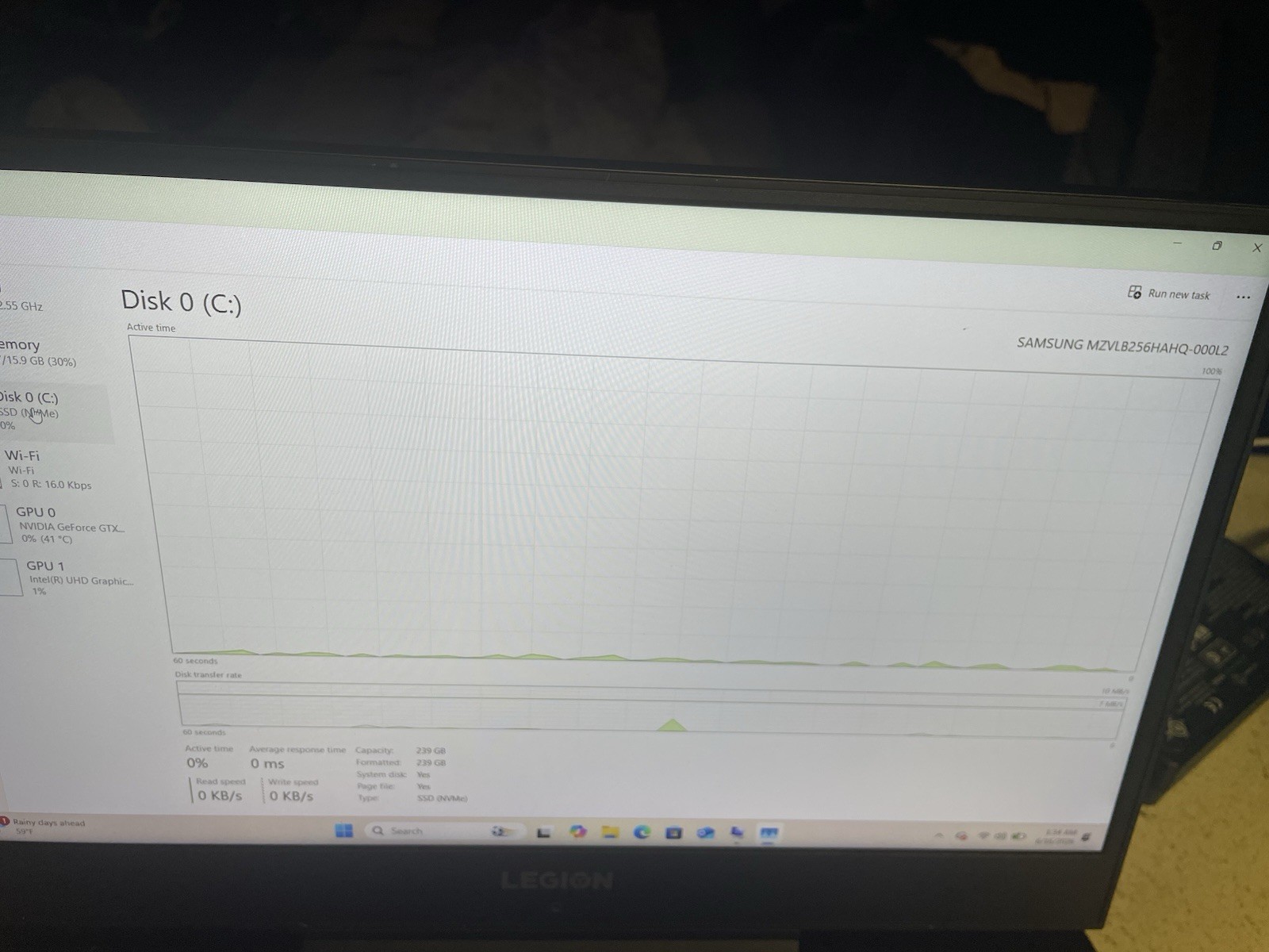 Lenovo Legion Gaming Laptop 16Gb RAM, Nvidia GeForce GTX 1050 Ti. Win 11 Home