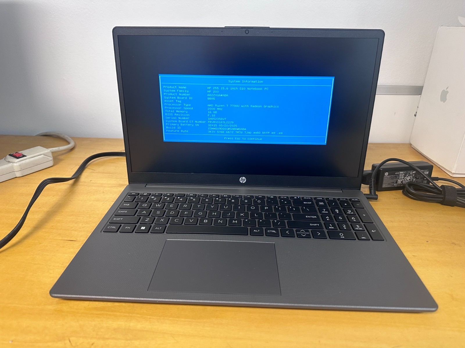 HP 255 G10 15.6″ Ryzen 7 7735U 16GB 512GB A82ZVUA