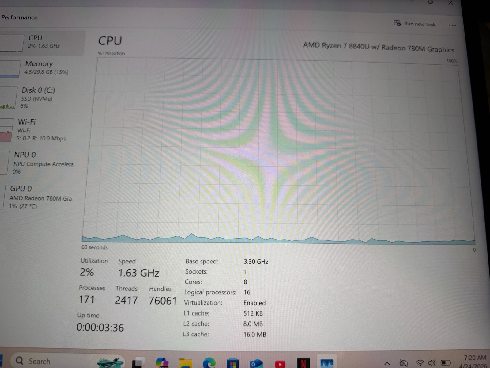 Minisforum V3 14″ 165Hz Tablet Computer (Ryzen 7 8840u, 32GB RAM, 1TB SSD)