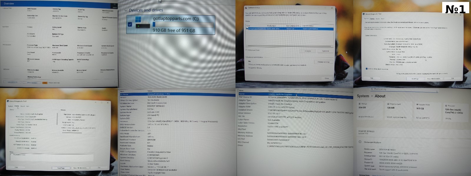 Dell Latitude 7530 15.6″FHD Touch Intel i7-1265U 1.8GHz 16GB RAM 1TB SSD
