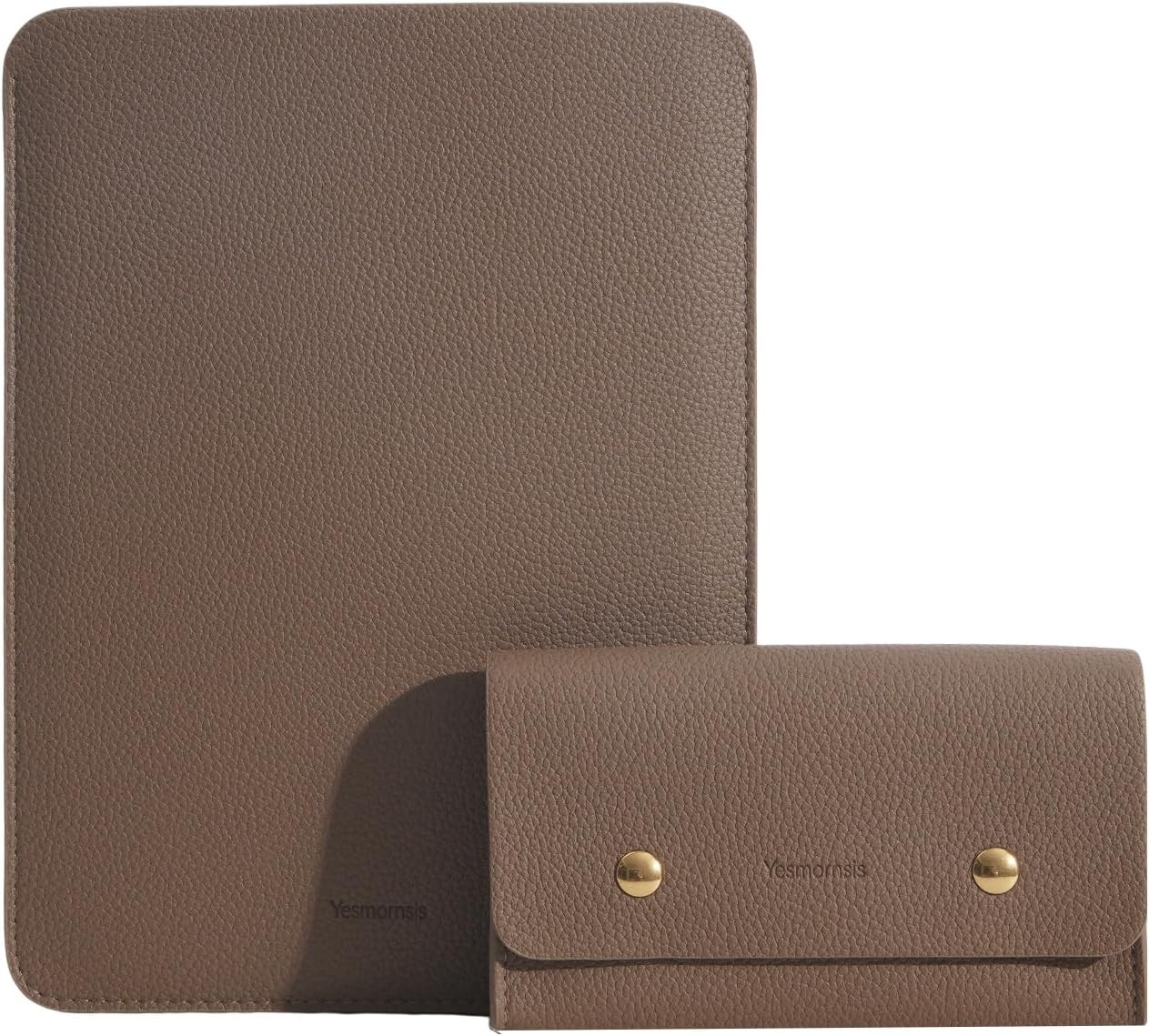 Camel PU Leather Padded Laptop Sleeve Bag 13″ Compatible with MacBook Pro & Air