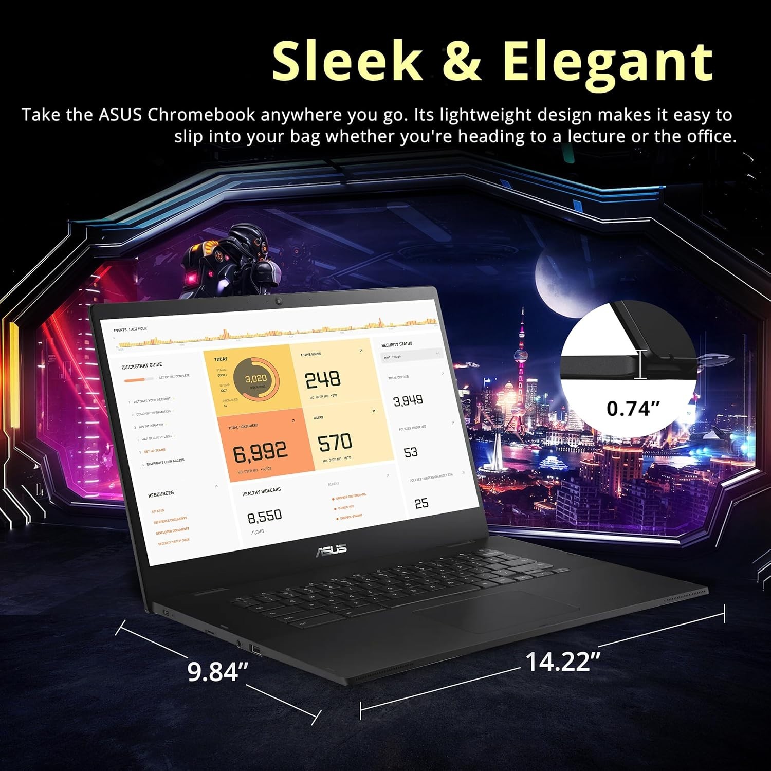 CX1500CNA Chromebook 15.6″ HD Laptop, Intel Celero