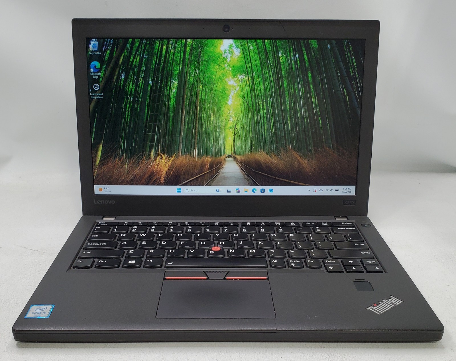 Lenovo ThinkPad X270 Core i5-6200U @ 2.30GHz 8GB RAM 512GB SSD Windows 11 Pro.
