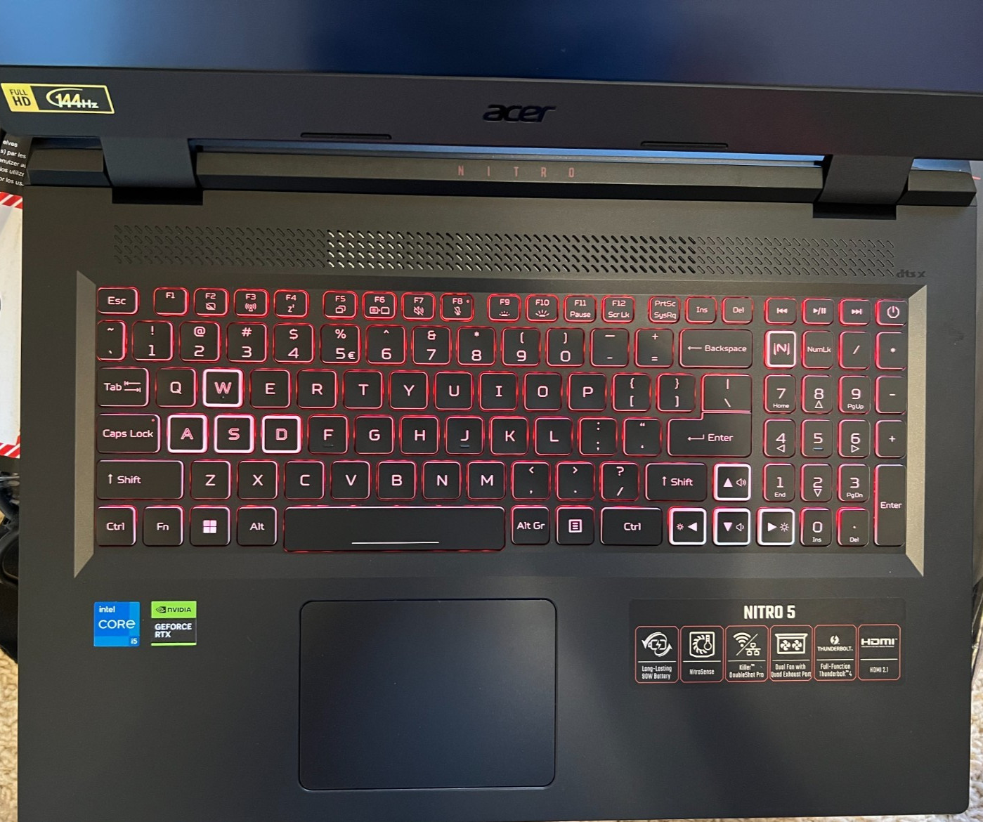 Open Box Acer Nitro 5 17.3″ Gaming Laptop i5-12450H RTX 3050 8GB 512GB SSD